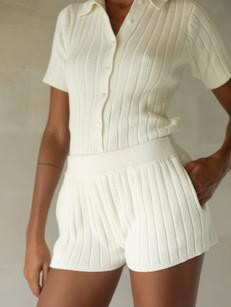 Gael Knit Shorts in Ivory via Urbankissed