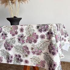 Floral Tablecloth Recycled Plastic - Pink Serruria via Urbankissed