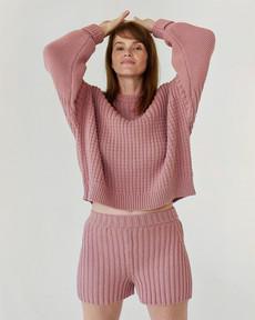 Pilnatis: Dusty Pink Cotton Shorts via Urbankissed