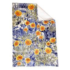 Marigold And Delft Cotton Tea Towel van Urbankissed