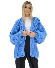 Classic Chunky Cardigan - Blue van Urbankissed