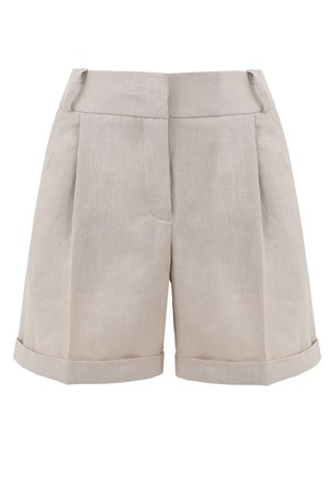 Linien Shorts Beige from Urbankissed