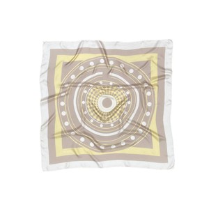 Silk Scarf - Beige & Yellow - Aegle from Urbankissed