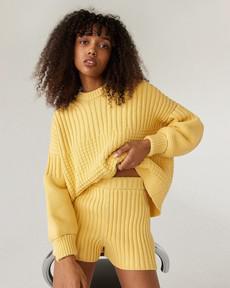 Pilnatis: Lemon Cotton Shorts via Urbankissed