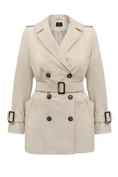 Short Light Beige Trench Coat via Urbankissed