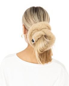 XL Mohair Scrunchie - Beige via Urbankissed