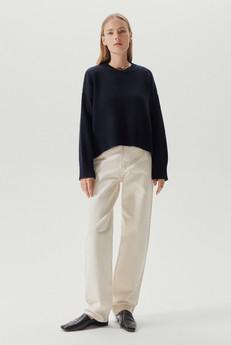The Woolen Chunky Sweater - Abyss Blue van Urbankissed