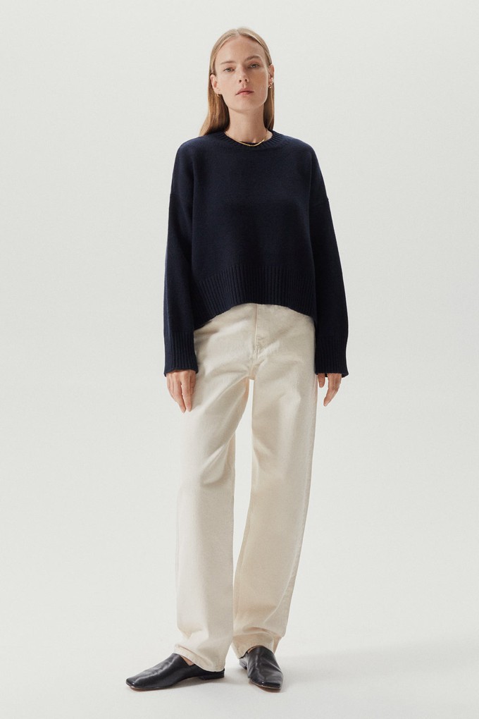 The Woolen Chunky Sweater - Blue from Urbankissed