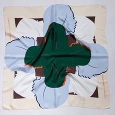 Silk Scarf - Green & Blue via Urbankissed