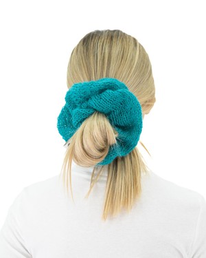 XL Angora Scrunchie - Petrol from Urbankissed