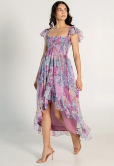 Chiffon Floral Maxi Dress via Urbankissed