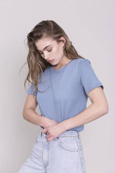 The Gigi - Crew Tee Blue via Urbankissed