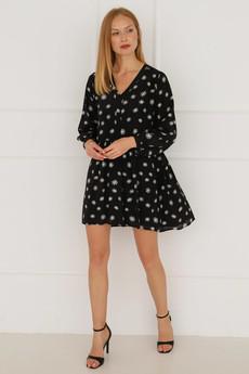 Daisy Silk Dress Black via Urbankissed