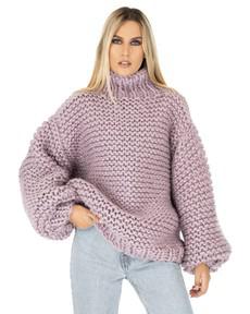 Turtle Neck Sweater - Lilac van Urbankissed