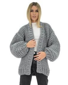Classic Chunky Cardigan - Grey van Urbankissed