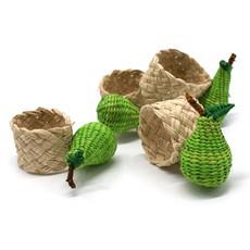 Napkin Rings Green - Pear Fruit (Set x 4) via Urbankissed