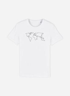 Embroidered Skyline - World | Organic Cotton T-shirts van Urbankissed