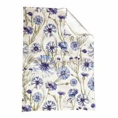 Floral Tea Towel Cotton - Cornflower via Urbankissed
