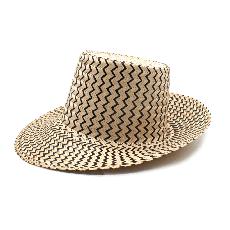 Viajero Black Short Brim Straw Hat van Urbankissed
