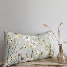 Wild Iris Scatter Cushion Cover ~ Rectangle via Urbankissed