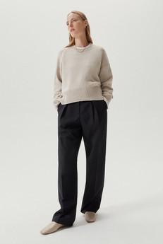 The Woolen Chunky Sweater - Ecru van Urbankissed