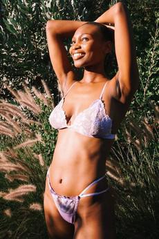 Thembi - Lace Triangle Bralette via Urbankissed