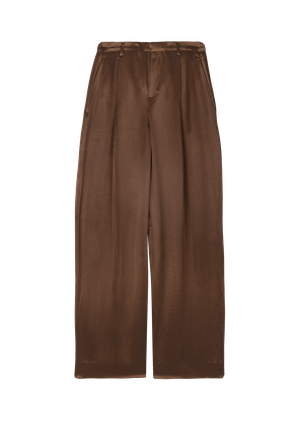 Pleated satin trousers from Vanilia