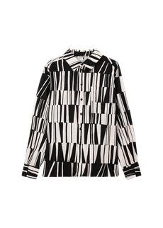 Wide print blouse via Vanilia