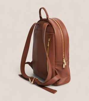 Laurie Vegan Bio-Based Bamboo Leather Backpack in Brown from Votch