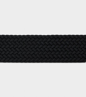 Seb Vegan Bio-Based Bamboo Braided belt in black from Votch