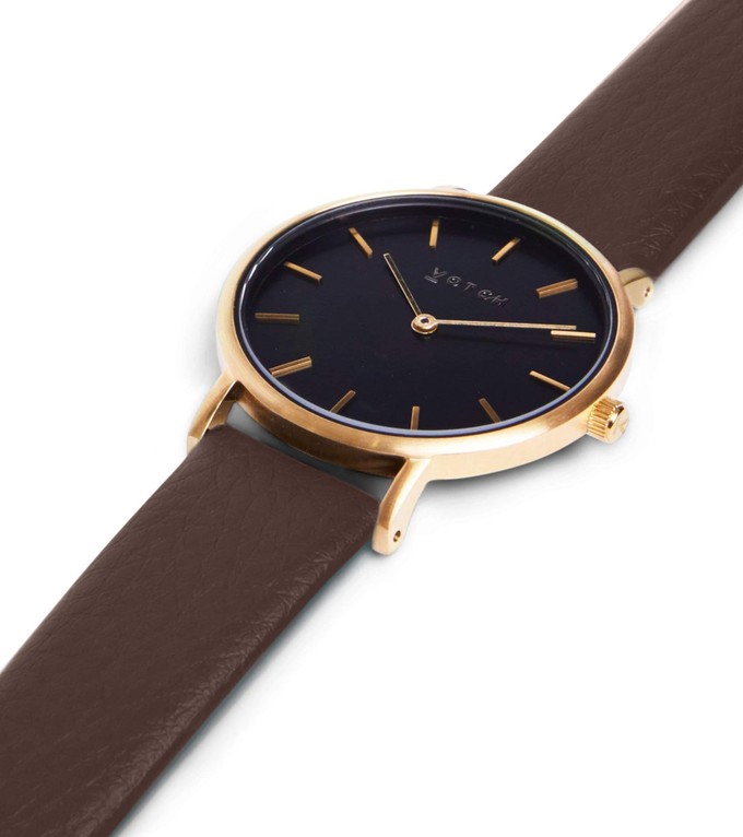 Gold & Brown with Black Watch | Petite from Votch