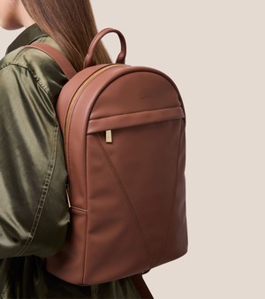 Laurie Vegan Bio-Based Bamboo Leather Backpack in Brown from Votch Laurie Vegan Bio-Based Bamboo Leather Backpack in Brown from Votch