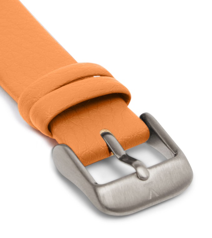 Silver & Burnt Orange Watch | Petite from Votch