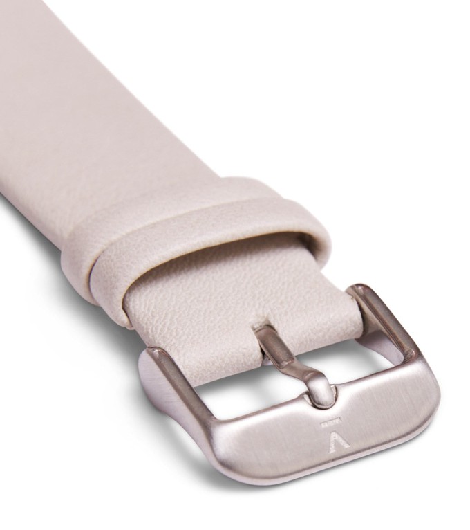 Light grey with brushed silver buckle | 20mm from Votch