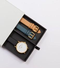 Gold & Black Watch | Classic Petite Gift Set via Votch