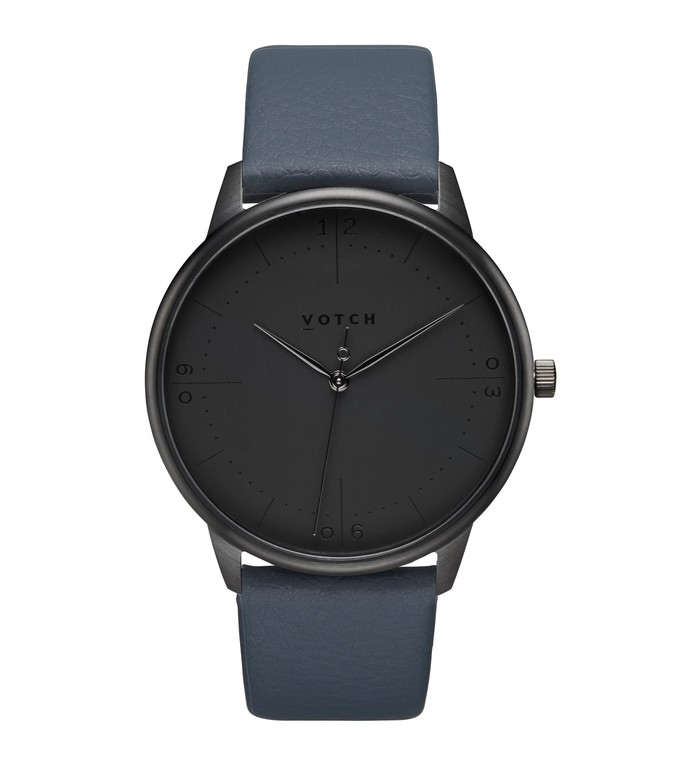 Black & Navy with Black Watch | Aalto from Votch