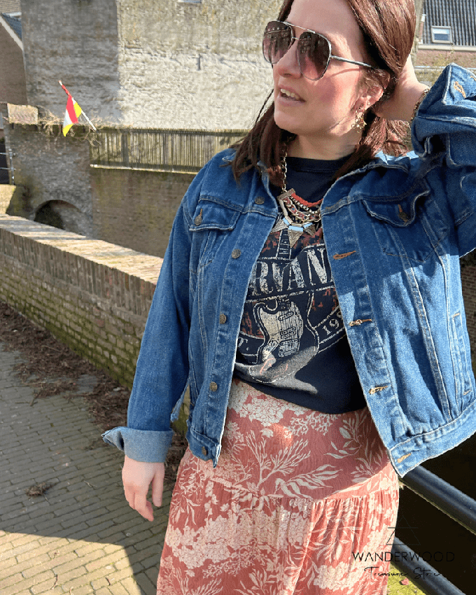 Upcycle Macrame Denim Jacket from WANDERWOOD