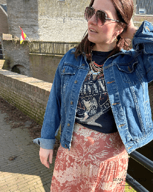 Upcycle Macrame Denim Jacket from WANDERWOOD