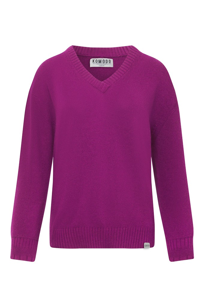 Trui Wonder Merino Fuchsia from WANDERWOOD Trui Wonder Merino Fuchsia from WANDERWOOD