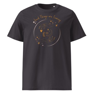 Good Things Are Coming T-shirt Antracite from WANDERWOOD