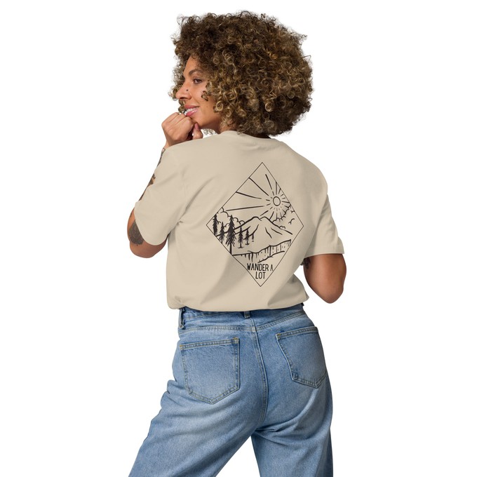 Wander A Lot - T-shirt Backprint 5 Kleuren from WANDERWOOD