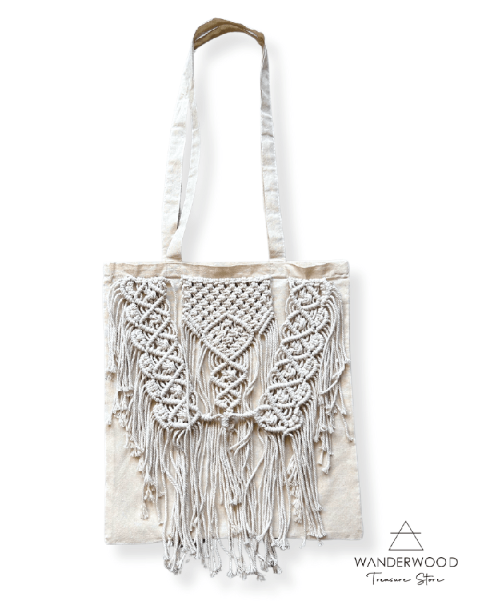 Macrame Tote Bag Handmade from WANDERWOOD