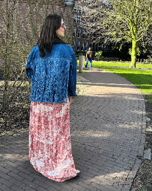 Upcycle Macrame Denim Jacket from WANDERWOOD