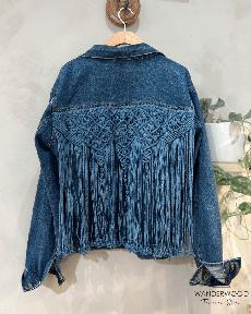 Upcycle Macrame Denim Jacket via WANDERWOOD