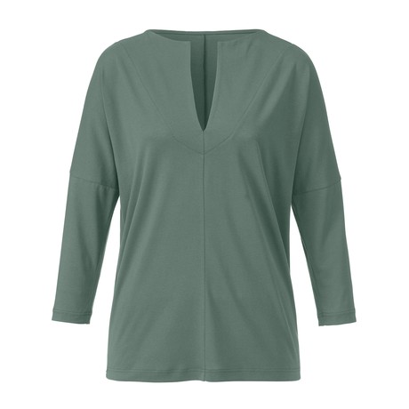 Shirt mit ¾-Ärmeln aus Lyocell mit Bio-Baumwolle, seegras from Waschbär