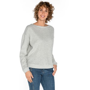 Langarm-Frotteeshirt aus reiner Bio-Schurwolle, stein melange from Waschbär