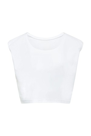 Cropped Dance Vest - Diamond White from Wellicious