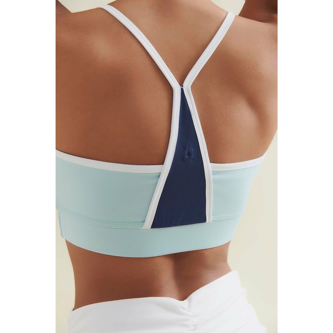 Fresher Cropped Tank - Sea Green/Shoreline Blue from Wellicious