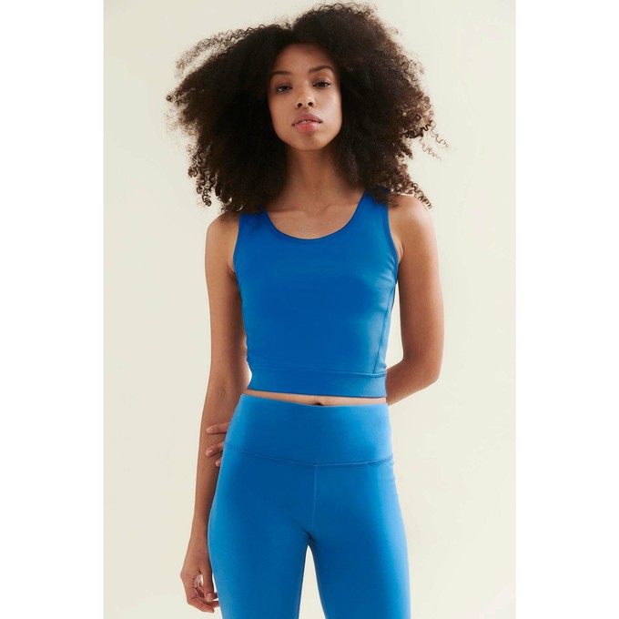 New 3/4 Crop Top - Shoreline Blue from Wellicious