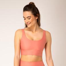 MelinaOphelia Long Active Bra - peach via Woodlike Ocean